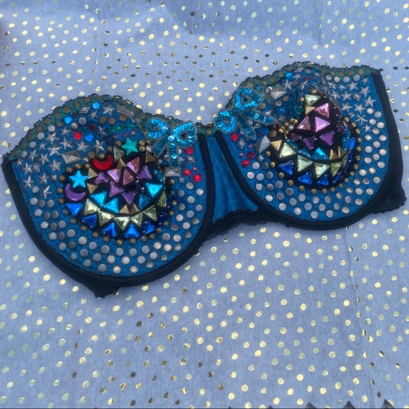 Warner's Other - Vintage handembellished festival bra top